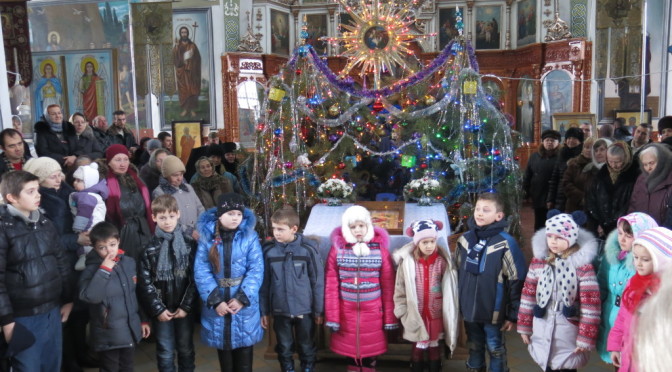 Рождественское поздравление от детей воскресной школы