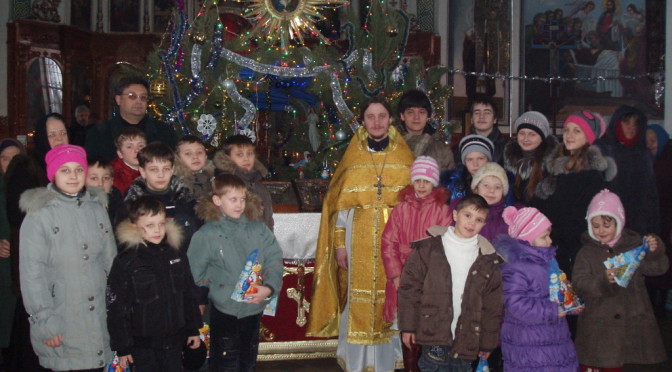 Рождественское поздравление учащихся воскресной школы