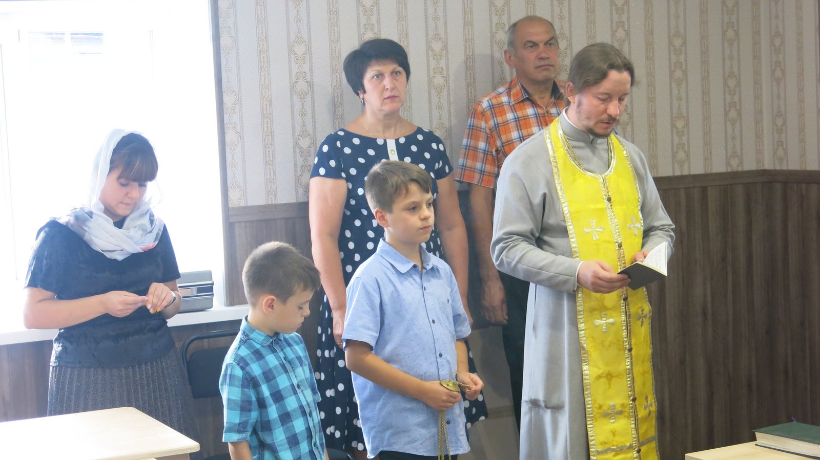 Освящение нового учебного класса детской воскресной школы Свято-Николаевского собора г. Стаханова. 19.08.2020