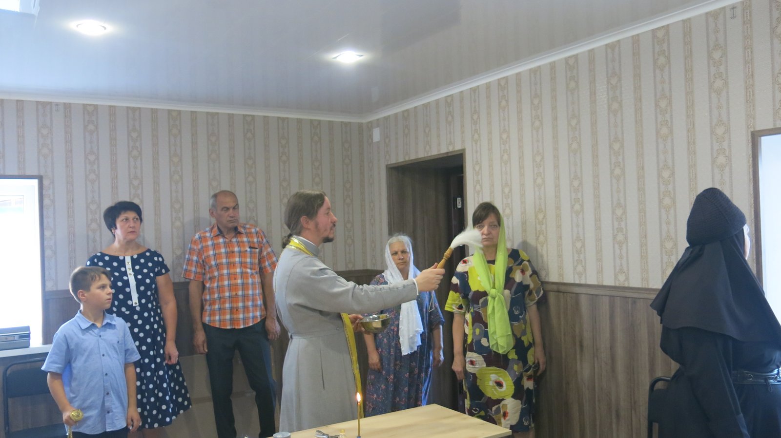 Освящение нового учебного класса детской воскресной школы Свято-Николаевского собора г. Стаханова. 19.08.2020